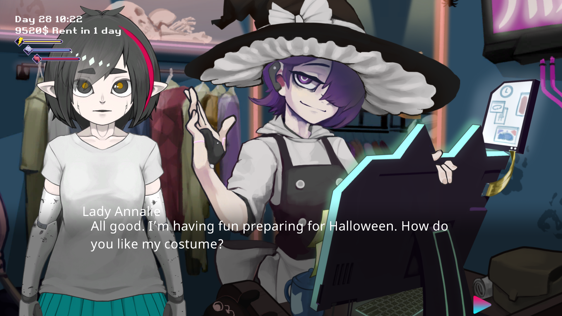 Advanced AI Companion System in My Dystopian Robot Girlfriend